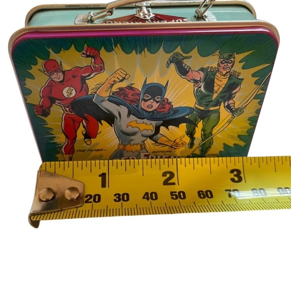 Hallmark Keepsake Super Friends Lunch Box Set (2000) DC Comics with Thermos - Picture 7 of 8